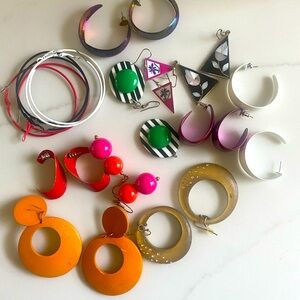 13 pairs earrings costume jewelry